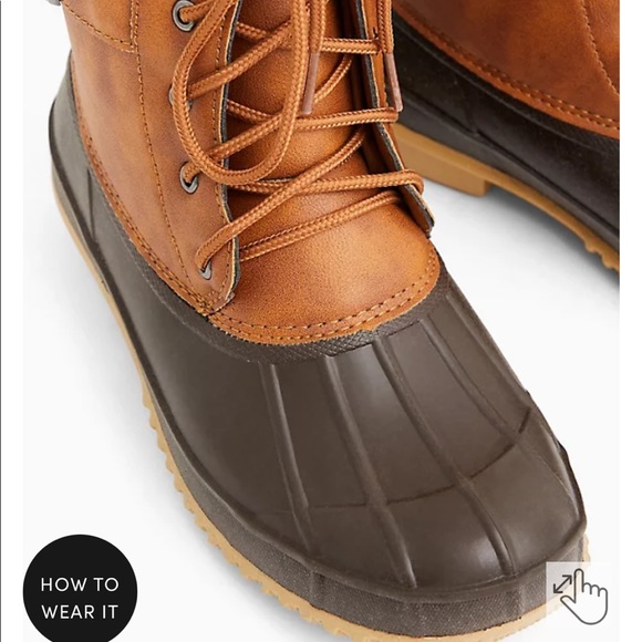 Cute brown duck boots from torrid, never worn. - Picture 4 of 4